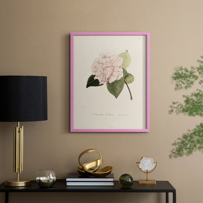 Impression florale vintage encadrée CXCI - bois massif