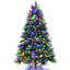 Arbre de Noël vert pin pin cachemire avec lumières DEL-411583376