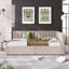 Lit de jour en tissu d'ameublement (beige)-355649869