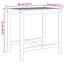  Ensemble de balcon en bois d'acacia blanc crème moyen et durable-1438876860