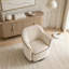 Fauteuil d'appoint pivotant à 360 °, fauteuil demi-tonneau en chenille avec accoudoirs évasés, fauteuil moderne-1704047669