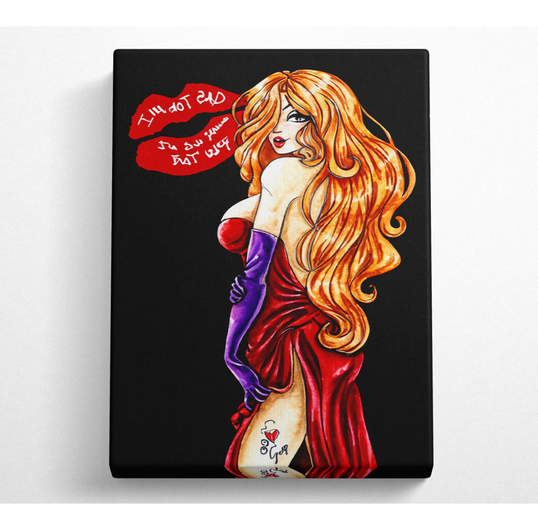 Jessica Rabbit I Love Roger - Kunstdrucke auf Leinwand