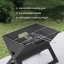 VidaXL 46cm W Portable Gas & Charcoal Combo Grill