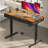 Electric Standing Desk With 3-tier Spacious Fabric Drawers, Height Adjustable Desk With Recessed Power Outlets, Sit Stand Table With Hidden Cable Management Tray-494546544