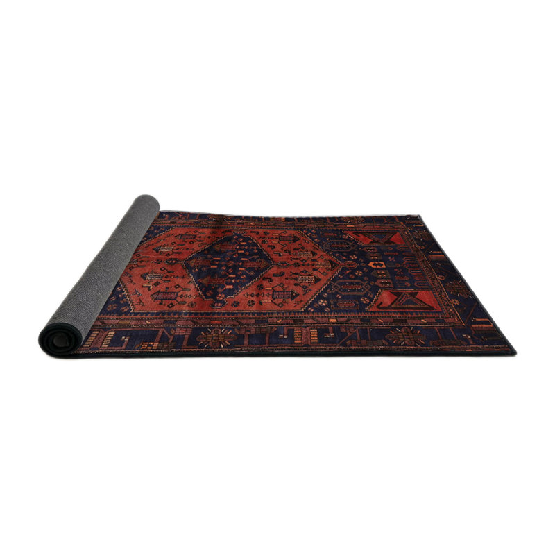 Tapis jaune clair/marron/noir Ballweg, Rond 6 pi