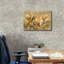  «Gilded Tropics» par Albena Hristova, art mural sur toile, 26 po x 18 po