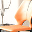 De 2 chaises de salle à manger, cuir PU moderne, couleurs orange, chaises disponibles en orange, conception confortable et stable
