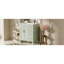 Meuble-lavabo compact en céramique de conception moderne en bois massif pour les petites salles de bain