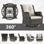 Ensemble de conversation pour 4 personnes avec foyer et coussins-649103958