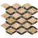 Emperador Natural Stone Grid Marble Look Mosaic Wall Tile