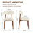 Amarachi 47’’ Round Wood Dining Table With Upholstered Chairs, Kitchen Dining Room Furniture Set-1268768842-1268768838-1268768836
