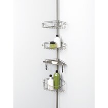 Stickley Tension Pole Shower Caddy Rebrilliant Finish: Satin Chrome