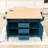 Chike Wooden  Kitchen Island Cart with Built-in Charging Station, Two Drop Leaf and Ample Storage-1659754990