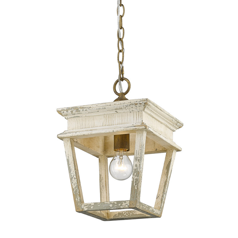 Keynsham 1 - Light Burnished Chestnut Lantern Pendant