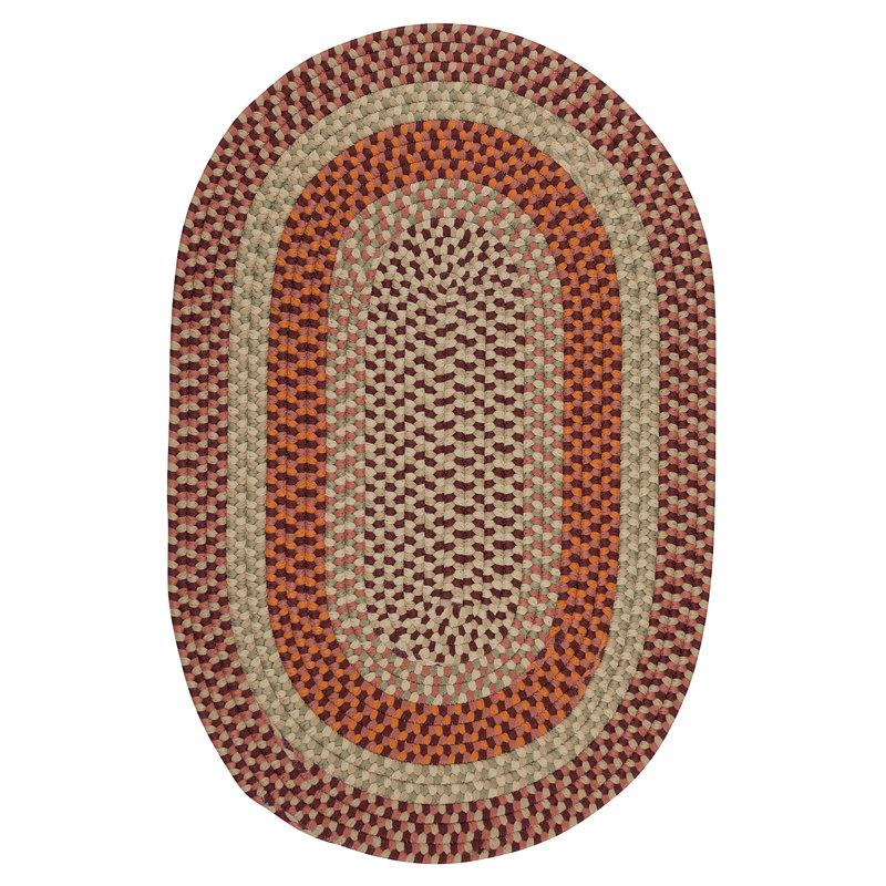 Tapis oriental rouge tressé Gokmen, Ovale 8 pi x 11 pi