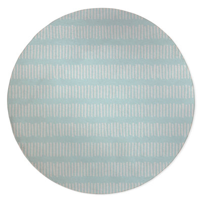 Fencing Rows Non-Slip Outdoor Rug