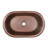 Chevington 13'' Brown Copper Oval Bathroom Sink