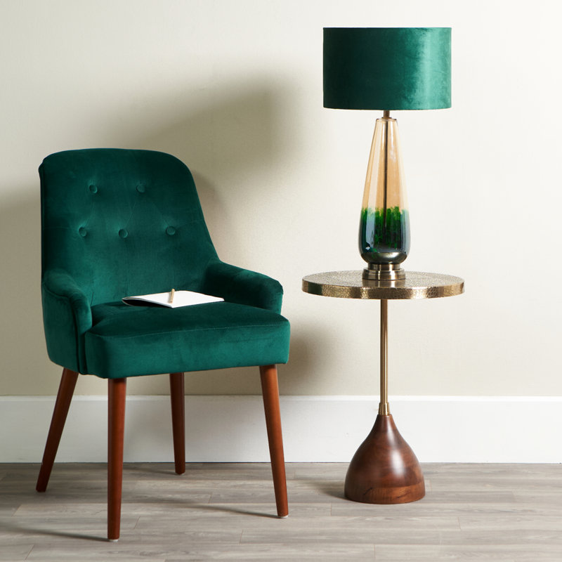 Aubryn Glass Table Lamp, Green
