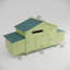 Large Wooden Chicken Coop Outdoor Hen House Poultry Cage With 2 Free-Range Doors ,2 Nesting Boxes,Chicken Perch Inside
