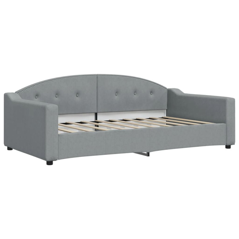 Anglie Upholstered Daybed, Light Gray