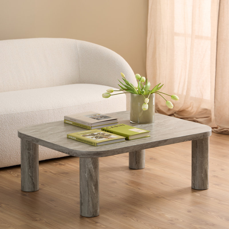 Solano Coffee Table, 36cm H x 100cm L x 75cm W, Grey