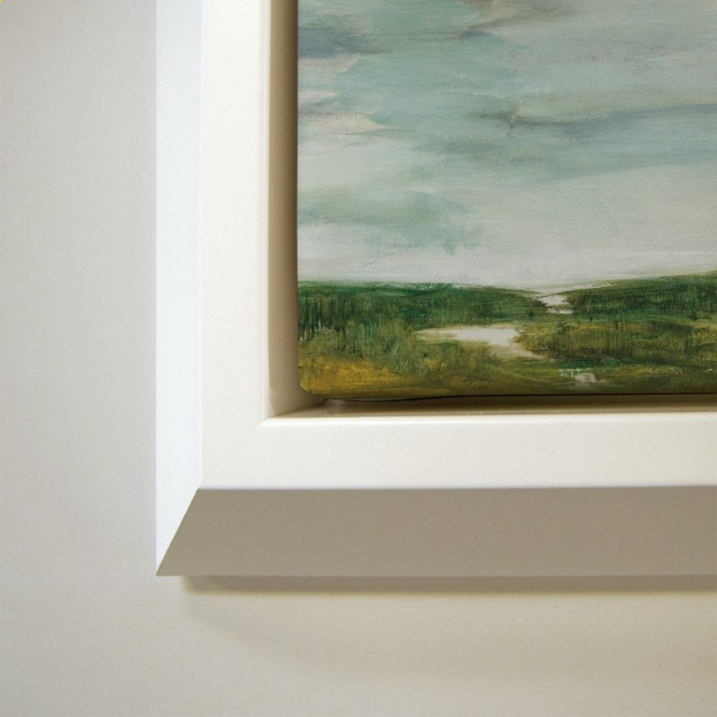 «The Path of Water» par Julia Purinton - Impression sur toile, 40" H x 40" W, White