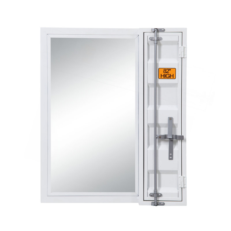 Miroir de salle de bain de style industriel, White