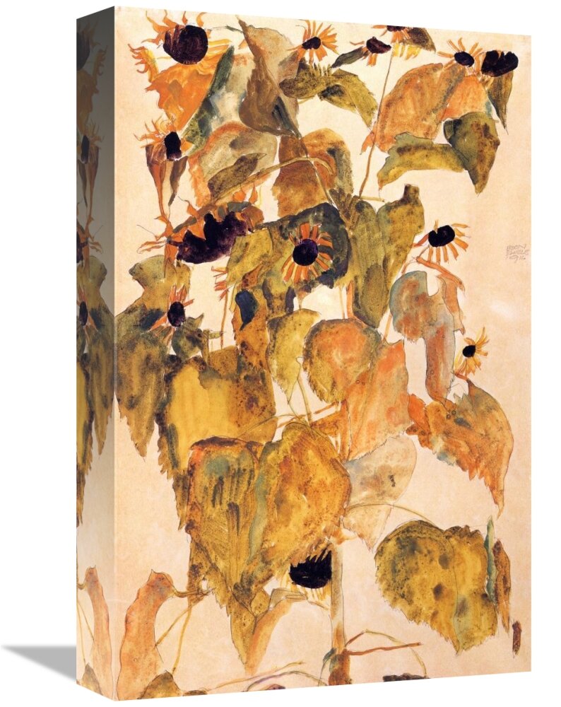 schiele sunflowers