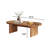 Mid - Century Modern Oval Coffee Table, 47.3” Walnut Wood Living Room Center Table, Stylish & Sturdy Accent Table for Home Decor & Daily Use