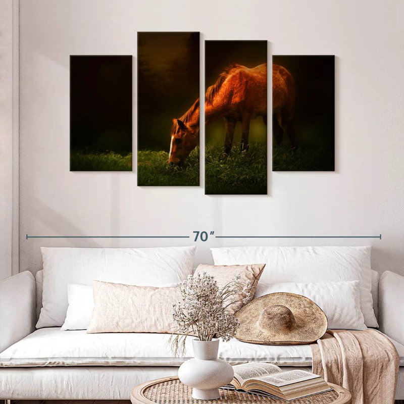 Cheval brouteur Brampt, H 32 po x l 52 po