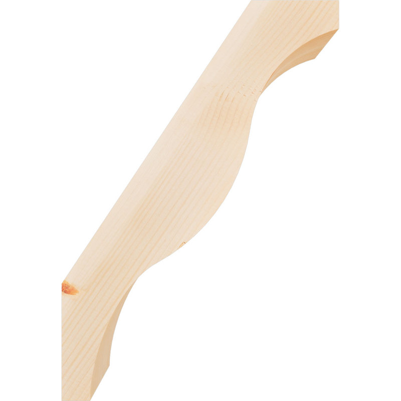 Attelle de genou Funston, Sapin de Douglas, Lisse, H 26 po x l 5,5 po x P 18 po