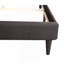 Élégant lit simple noir pour les espaces modernes