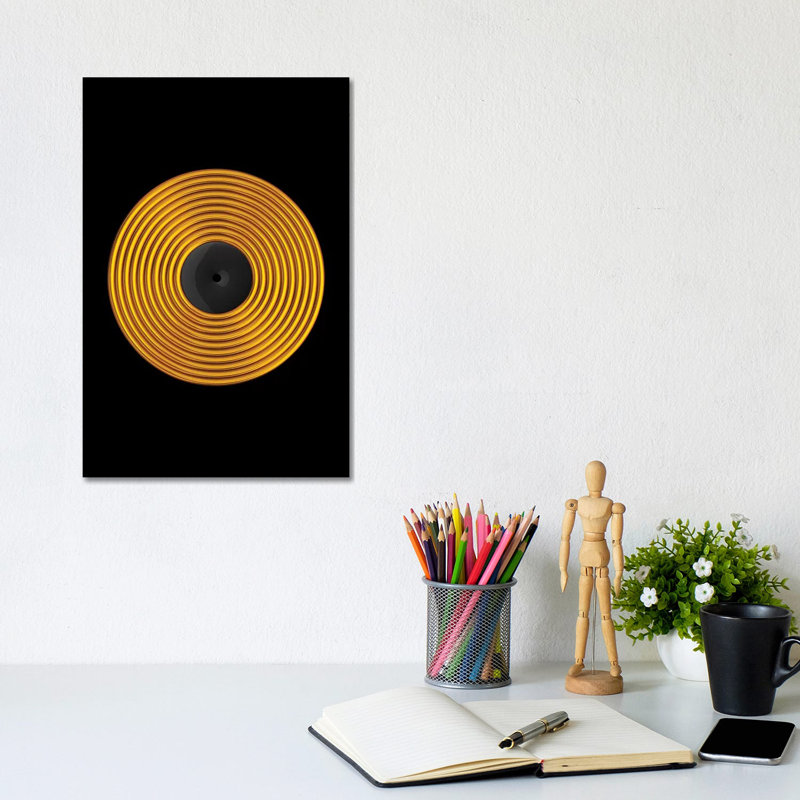 Vinyl by Octavian Mielu - Wrapped Canvas Print, 30.48cm H x 20.32cm W x 1.91cm D