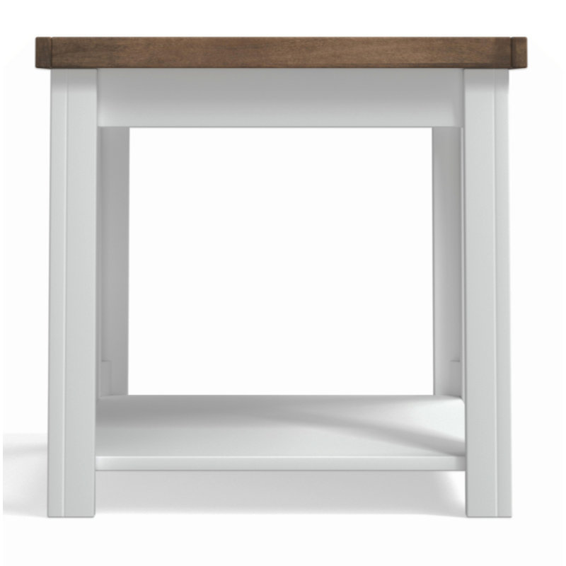 Table d'appoint Home Hampton de 24 po, aucun assemblage requis, Jasminewash Barnwood