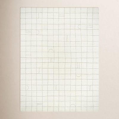 Lorette Hand Tufted Wool Off-White Rug