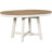 Round Extendable Dining Table with 16" Leaf Wood Kitchen Table