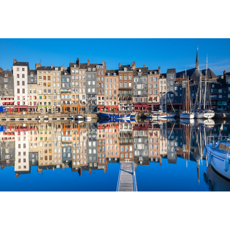 Cottesloe Port Of Honfleur, France - Wrapped Canvas Print, 46cm H x 30cm W x 3.8cm D