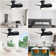 23 Inch Mini LED Ceiling Fan with 3 ABS Blades, Remote Control, DC Motor, Timer