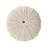 Bordeaux  Knitted Cotton Round Pouf, Beige