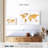 " Light Gold World Map " by Enchanté Designs-1199531131