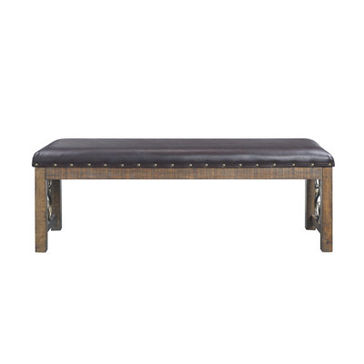 Banc en cuir synthétique Raphaela