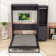 Lit escamotable en bois avec garde-robe