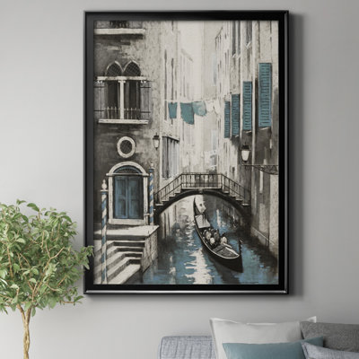 Venice I by J Paul - Matted and Framed Under Glass, Large Living Room Wall Art