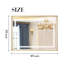 Miroir de meuble-lavabo 40 x 30 pouces avec DEL, options de couleurs 3000 - 6000K, brouillard, alliage d'aluminium doré, miroir mural à fixation murale, intensité variable 3000K, montable