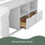 Lit mezzanine simple avec 7 tiroirs, 2 tablettes et un bureau-517205609