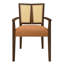 Chaise de salle à manger en bois avec accoudoirs (ensemble de 2)-308798696-308798700