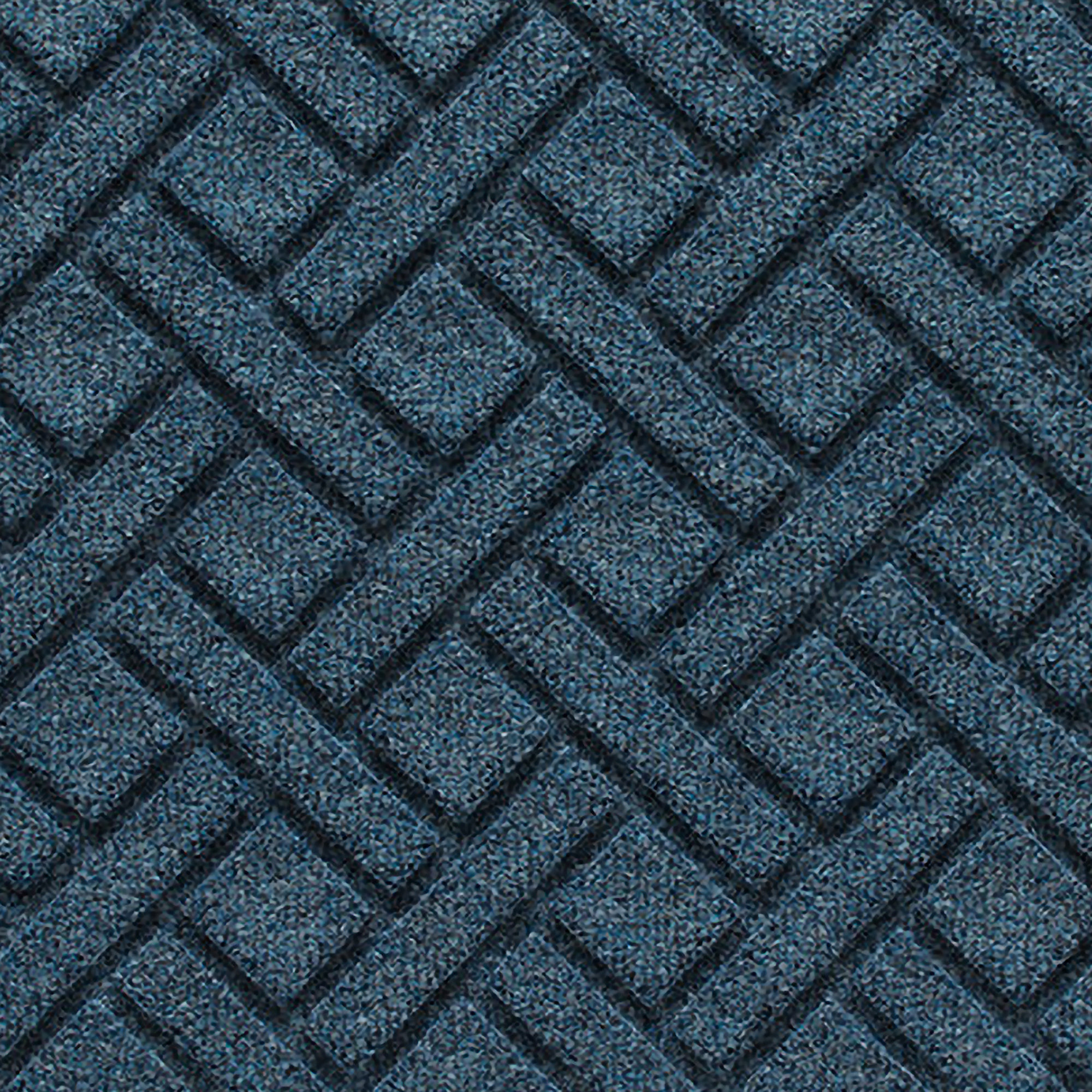 Waterhog Lattice Indoor Outdoor Door Mat, 0.375" H x 60" W x 36" D, Navy