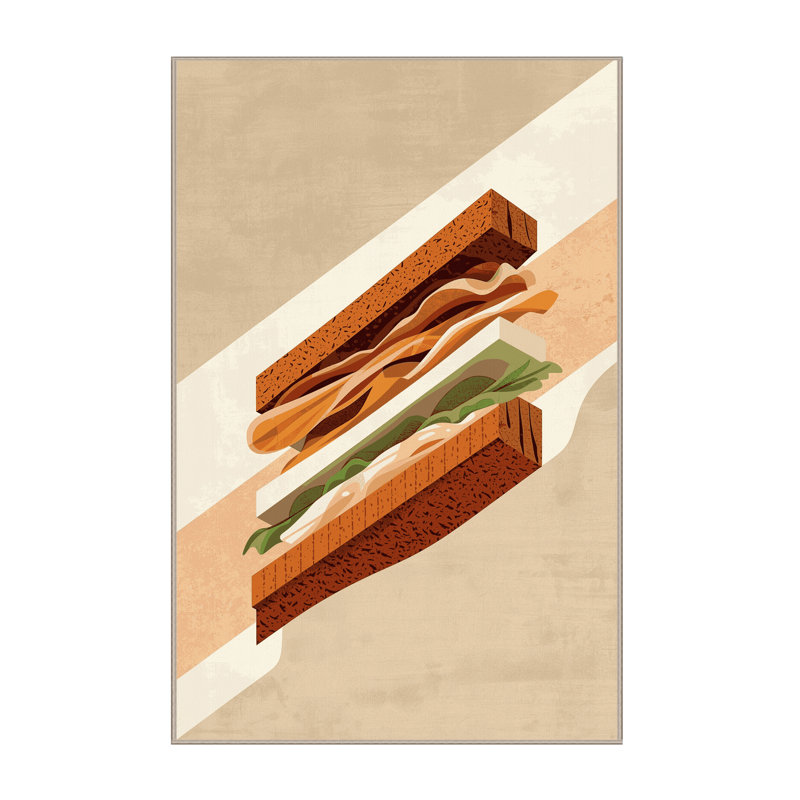 Tapis beige moelleux moelleux moderne et contemporain Sandwich, 5 x 8