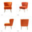 Leona Velvet Accent Chair with Metal Legs-888444444
