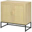Armoire latérale avec portes, tablette réglable - Style de cuisine de couleur naturelle